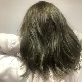 セミロング カラー カラー職人 なかもと たつひろのヘアスタイル