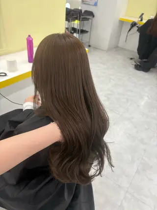 ロング カラー ベージュ×レイヤー 🤎横浜/miu🤎のヘアスタイル