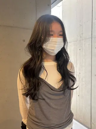 ロング カラー 韓国ヘア/wカラー レイヤー/RIN🎀のヘアスタイル