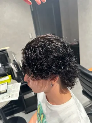 ショート パーマ ヘアアレンジ メンズ メンズヘア静岡 ✂︎Ryuheiのヘアスタイル