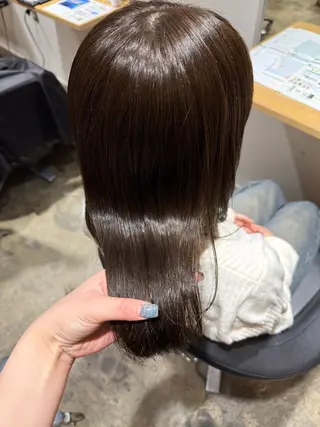 セミロング カラー ANY sayaᯓ★のヘアスタイル