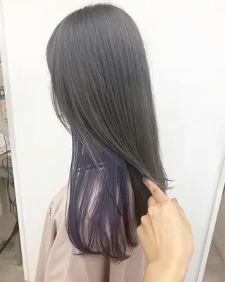 ロング カラー ☀️透明感color KURO☀️のヘアスタイル