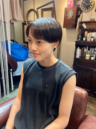 ショート カラー トレンドパーマ☝️ 🌱ショート/緒方椋のヘアスタイル