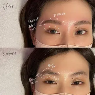 マツエク・マツパ アイブロウ GO TODAY SHAiRE SALON Vellmie店所属・吉祥寺kasumi 🌛eye/browのマツエク・マツパデザイン