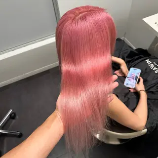 ミディアム カラー ✨髪質改善艶カラー✨ リュウトのヘアスタイル