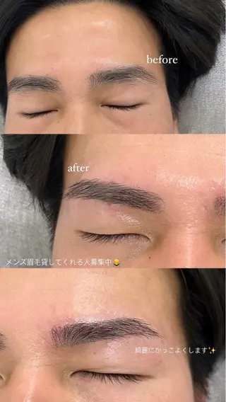 メンズ アイブロウ freestyle 2nd　KOTONEのマツエク・マツパデザイン