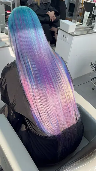 ロング 🎀韓国スリムタッキ 羽エクステ🎀kiiのヘアスタイル