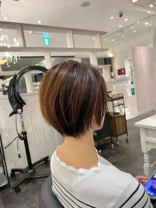 ショート 北浜 カットモデル募集のヘアスタイル