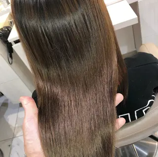 ミディアム パーマ 安井　昴 💫ブリーチ縮毛矯正のヘアスタイル