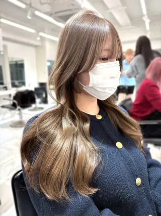 ロング カラー haruka /韓国レイヤーのヘアスタイル