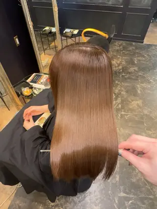 ロング カラー 店長 ハイトーン× 髪質改善/舘野 涼太のヘアスタイル