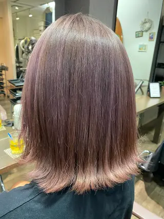 ミディアム カラー pep natsumiのヘアスタイル