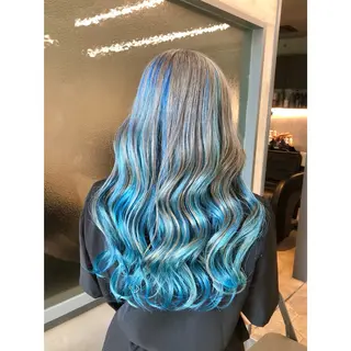ロング カラー 推しカラー✨ オタク美容師ユウカのヘアスタイル