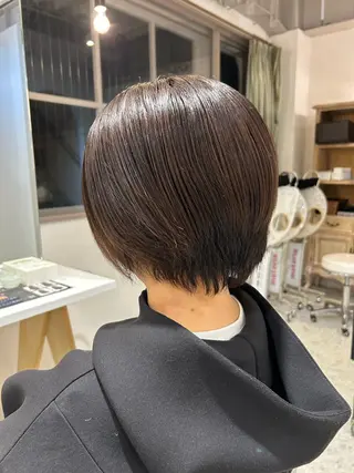 ショート カラー 髪質改善／似合わせ ／芝　圭佑のヘアスタイル