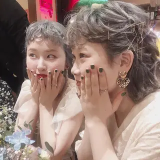 ミディアム カラー パーマ ヘアアレンジ キッズ stylist 🌸 kana.のヘアスタイル