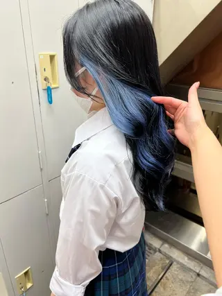 セミロング カラー ゆう🫧 透明感/ハイトーンのヘアスタイル