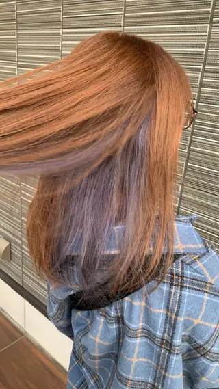 セミロング カラー 工藤 勇樹のヘアスタイル