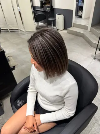 ミディアム カラー CIERA.心斎橋 ブリーチ/ハイライト/バレイヤージュ【シエラ】所属・ハイトーン/ 心斎橋/龍之介のヘアスタイル