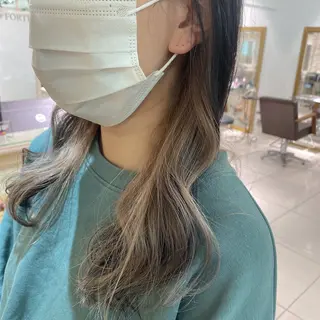 ロング カラー ヘアアレンジ 透明感カラー 古山 結季🌙🖤のヘアスタイル