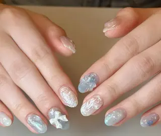 ネイル By moonネイル 🌷ワンホン/韓国風のネイルデザイン