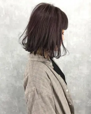 ミディアム カラー TOMOYA/ ショート、レイヤーのヘアスタイル