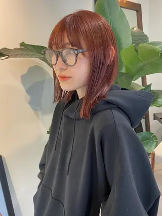 ミディアム カラー うる艶ヘア♡韓国好き 透明感　shotaのヘアスタイル
