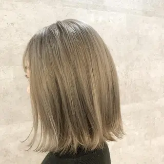 ミディアム カラー 髪質改善で 憧れの潤艶美髪にのヘアスタイル
