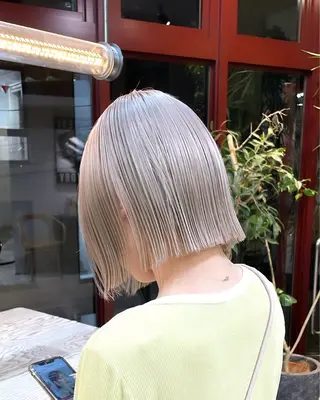 ミディアム カラー 色落ち綺麗透明感カラ /ボブ/ナカツヒカルのヘアスタイル