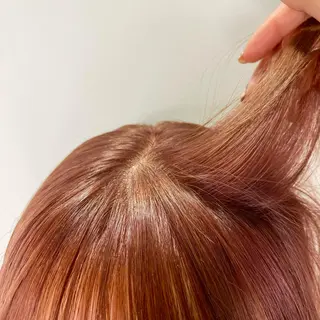 セミロング カラー 暖色カラー🍊 せきゆうかのヘアスタイル