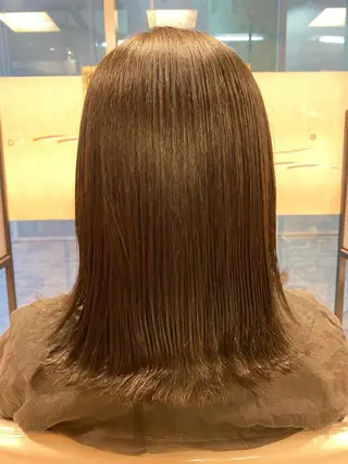 ミディアム へんみ みかのヘアスタイル