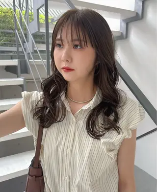 カラー 透明感カラー/パーマ オレンジmiyo⭐️のヘアスタイル