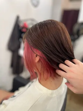 ショート カラー amphihair 高橋祐也のヘアスタイル