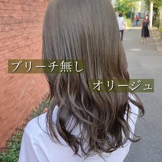 セミロング カラー モテ前髪 タゴメ シンヤのヘアスタイル