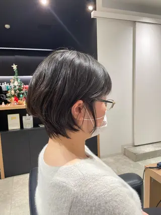 ショート カラー 長町/酸性ストレート /曲がる縮毛矯正のヘアスタイル