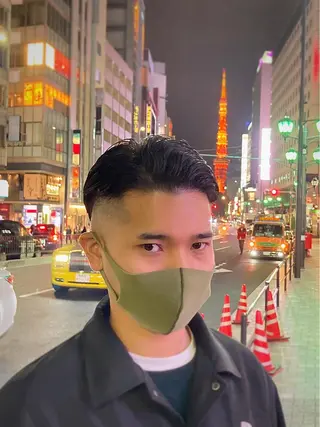 ショート パーマ メンズ 店長💈山田竜太 BARBERのヘアスタイル