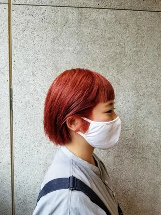 ショート カラー 🌿赤み消し/ 艶カラー落合 優🌿のヘアスタイル