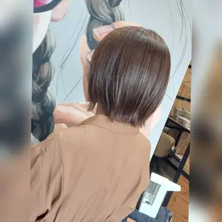 ショート カラー あかね☆ヘアアレンジ /ボブ/縮毛矯正のヘアスタイル