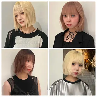 ミディアム カラー ハッシュレイヤー ༊*·˚ リナのヘアスタイル
