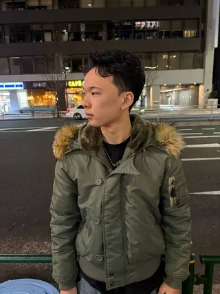 ショート パーマ メンズ 💈メンズ短髪特化 ✂︎伊藤大輝💈のヘアスタイル