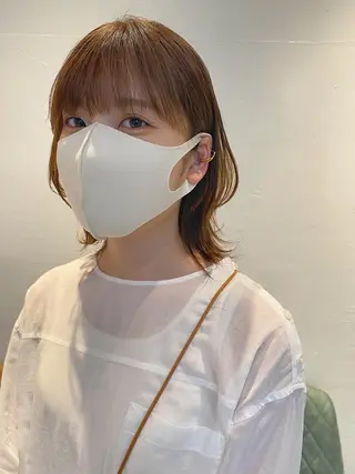 ミディアム カラー RISAKO レイヤーカット🎀のヘアスタイル