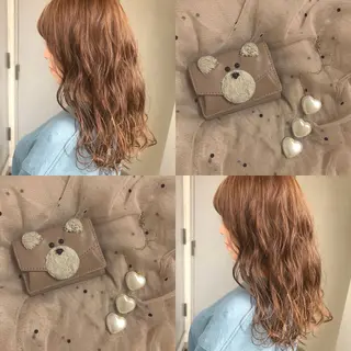 セミロング カラー レイヤーカット 韓国ヘアayameのヘアスタイル