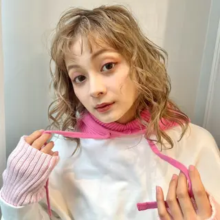 セミロング パーマ 🫧 nanaco🫧のヘアスタイル