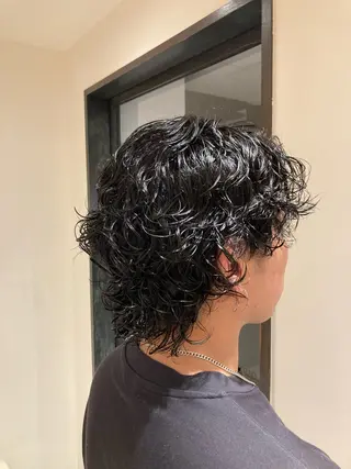セミロング パーマ 高木 玲奈のヘアスタイル