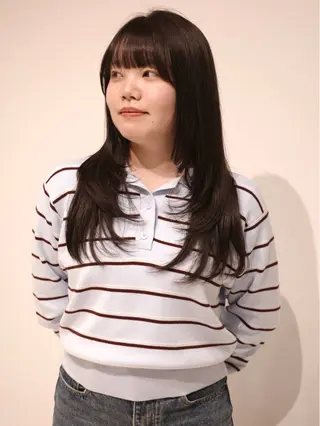 ロング (𝐡)𝐰𝐢𝐦 𝐲𝐮𝐧𝐚のヘアスタイル