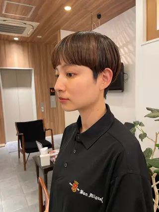 ショート ボブ ホノカのヘアスタイル