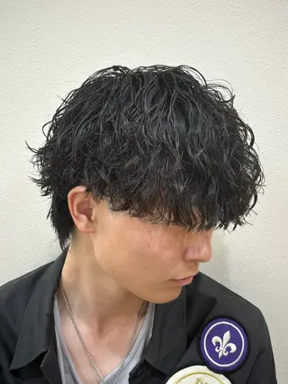 ショート パーマ メンズ パーマ職人DAIKI ツイスパ/波巻きのヘアスタイル