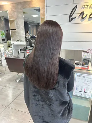 セミロング 縮毛矯正✖髪質改善 仁木伸明のヘアスタイル