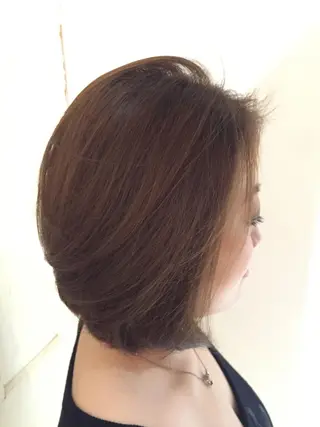 ミディアム カラー シールエクステ／豊中 吉田孝司のヘアスタイル