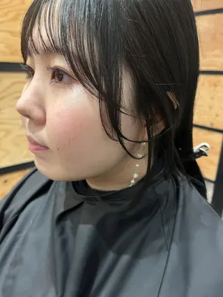 ミディアム カラー パーマ ヘアアレンジ メンズ キッズ ネイル マツエク・マツパ アイブロウ 久木原 ゆりのヘアスタイル