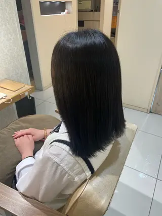 ショート カラー ブリーチなしカラー/ 暖色カラー/艶カラーのヘアスタイル